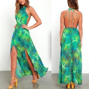 Lulus Tropic of Discussion Tropical Print Maxi